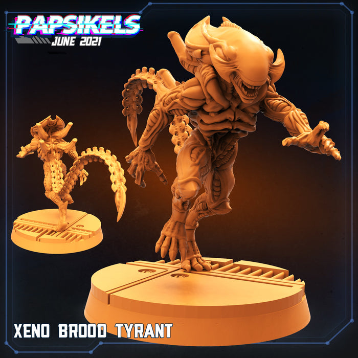 Xeno Brood Tyrant | Aliens Vs Humans II | Sci-Fi Miniature | Papsikels TabletopXtra