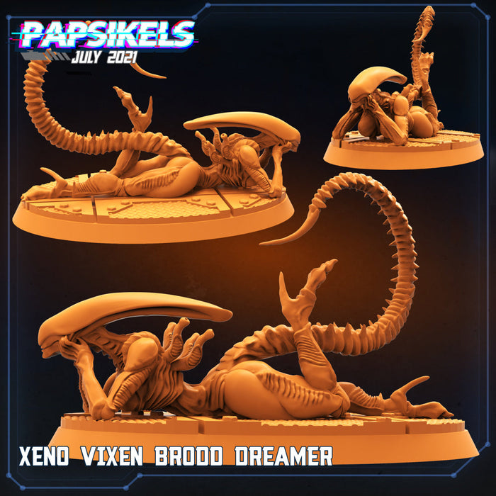 Xeno Brood Vixen Brood Dreamer | Aliens Vs Humans III | Sci-Fi Miniature | Papsikels TabletopXtra
