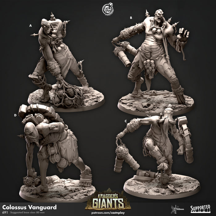Colossus Vanguard Miniatures | Kragger's Giants | Fantasy Miniature | Cast n Play