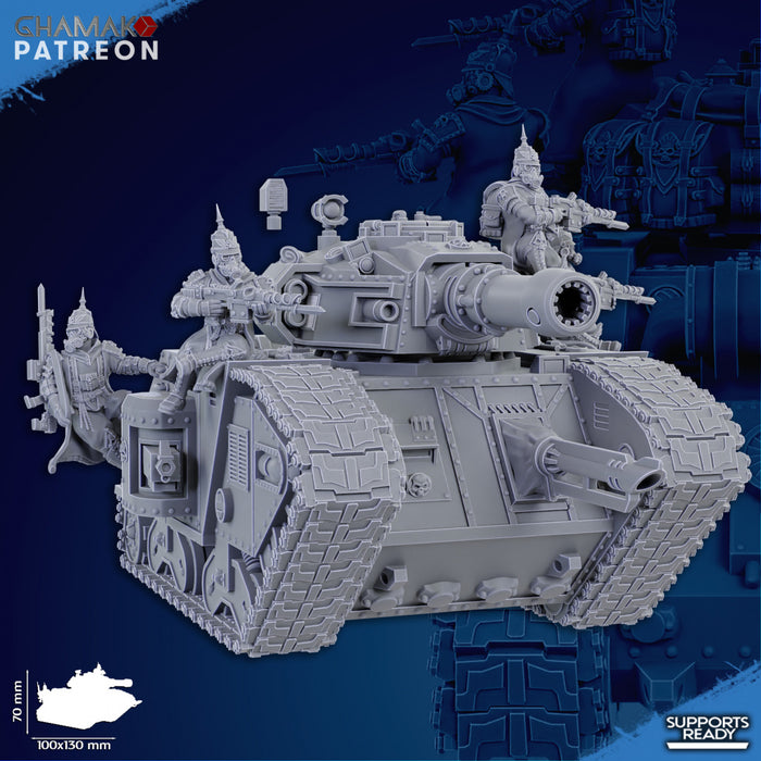 Herter Stahl Panzer Tank | Imperial Soldiers | Grimdark Proxy Miniature | Ghamak