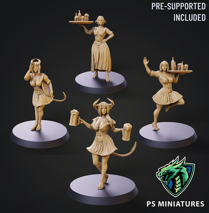 Barmaid Miniatures (Full Set) | Fantasy Miniature | PS Miniatures