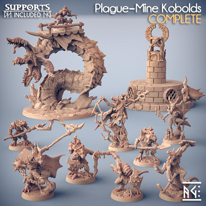 Plague-Mine Kobold Miniatures (Full Set) | Fantasy Miniature | Artisan Guild