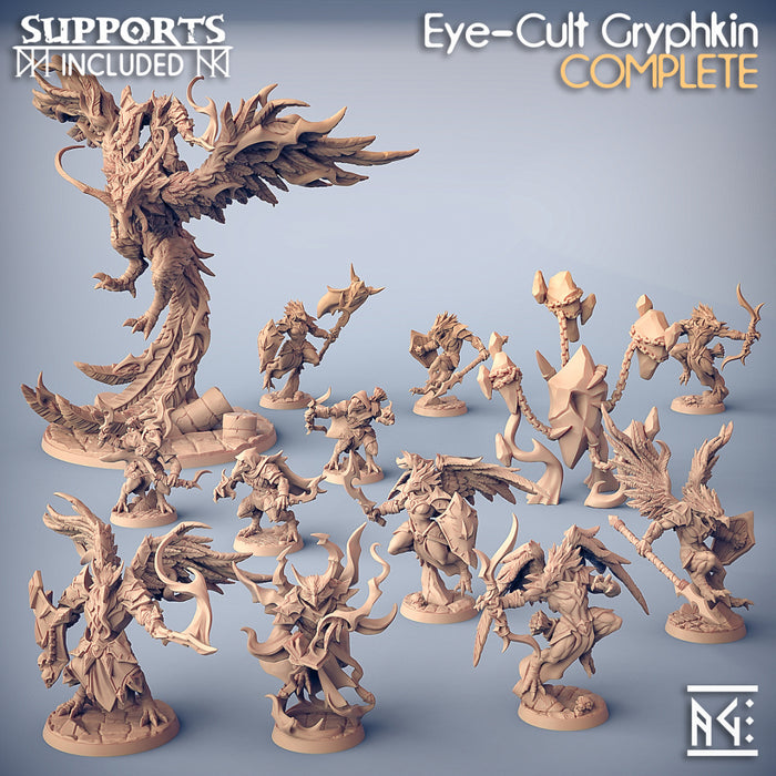 Eye-Cult Gryphkin Miniatures (Full Set) | Fantasy Miniature | Artisan Guild