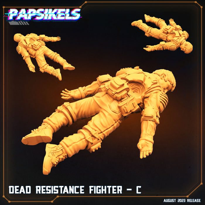 Dead Resistance Fighter C | Xeno Wars Genesis | Sci-Fi Miniature | Papsikels