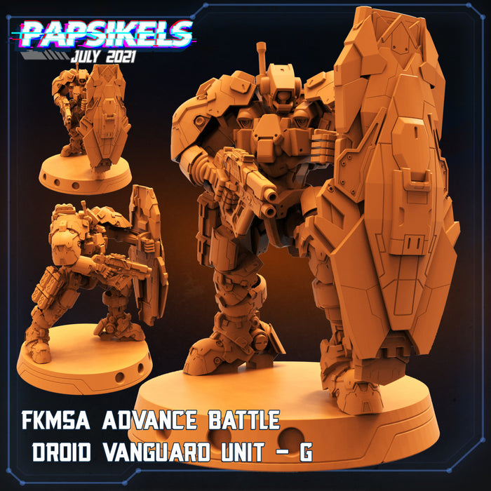 FKMSA Droid Vanguard G | Cyberpunk | Sci-Fi Miniature | Papsikels