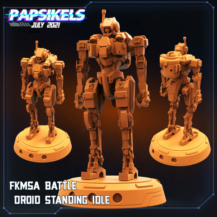 FKMSA Droid Standing | Cyberpunk | Sci-Fi Miniature | Papsikels