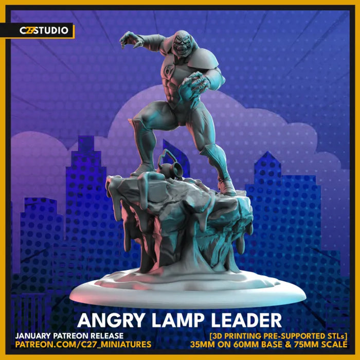 Angry Lamp Leader | Heroes | Sci-Fi Miniature | C27 Studio