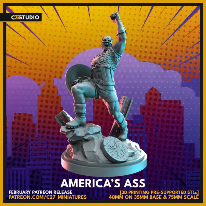 America’s Ass | Heroes | Sci-Fi Miniature | C27 Studio