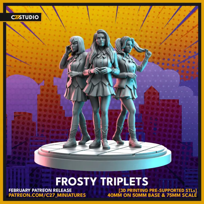 Frosty Triplets | Heroes | Sci-Fi Miniature | C27 Studio