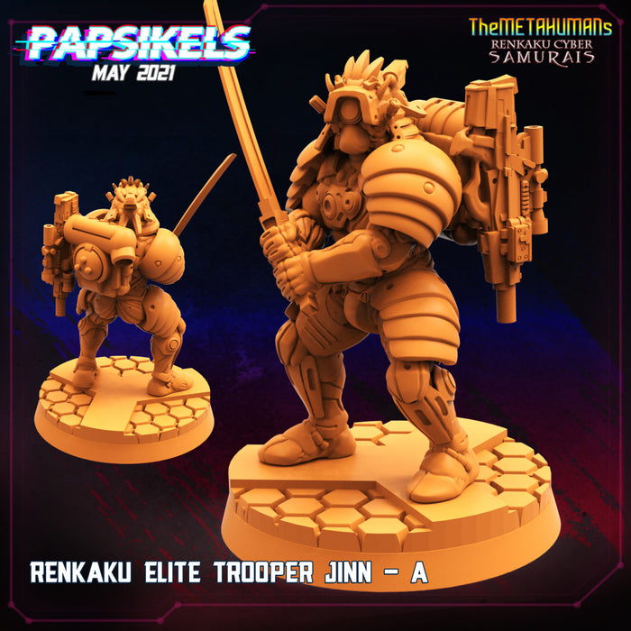 Renkaku Elite Trooper Jinn A | Cyberpunk | Sci-Fi Miniature | Papsikels