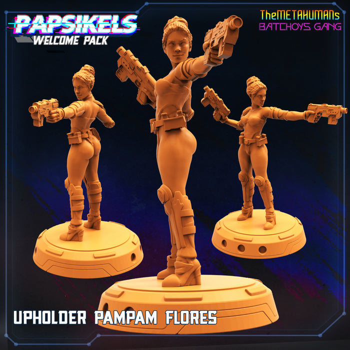 Upholder PamPam Flores | Cyberpunk | Sci-Fi Miniature | Papsikels