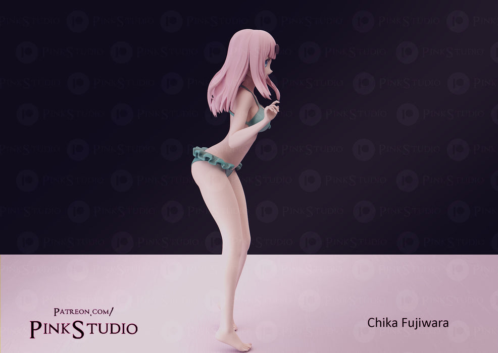 Chika | Pin-Up Miniature Statue | Pink Studio