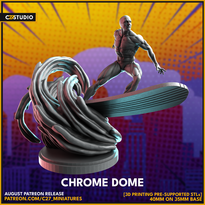 Chrome Dome | Heroes | Sci-Fi Miniature | C27 Studio
